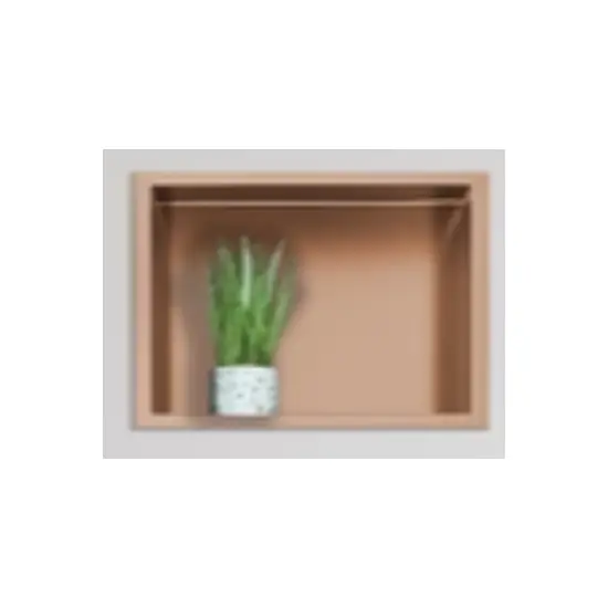 Półka wnękowa Wall Box 30 x 20 x 10 cm miedź stal nierdzewna z kołnierzem